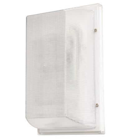AFX 11" Tall Integrated LED Commercial Wall Pack with Prismatic Polycarbonate Diffuser - 5000K White