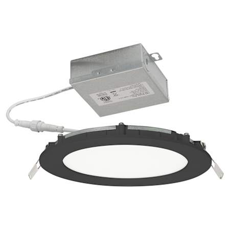 AFX Tuck LED Canless Recessed Fixture with 6" Wafer Trim - IC Rated Black