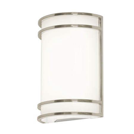 AFX Ventura 10" Tall Wall Sconce Brushed Nickel / White
