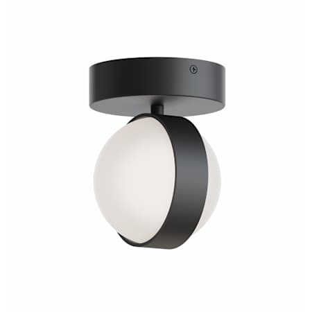 AFX Verona 5" Wide LED Semi-Flush Globe Ceiling Fixture Black
