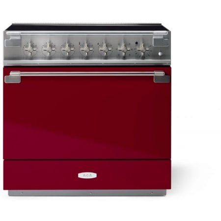AGA Elise Series 36 Inch Wide 4.5 Cu. Ft. Free Standing Induction Range Cranberry