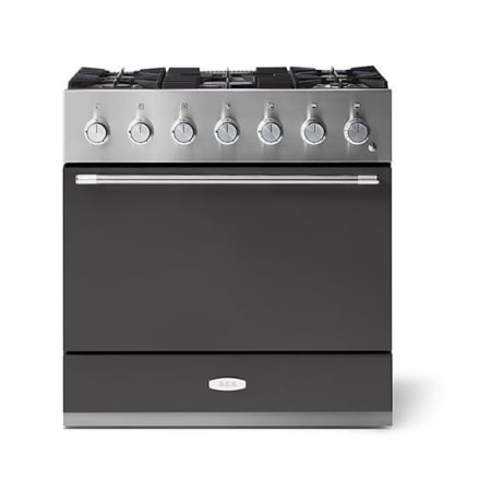 AGA Mercury Series 36 Inch Wide 4.9 Cu. Ft. Slide In Dual Fuel Range with Glide Out Broiler System™ Slate