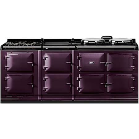 AGA Classic ER7 83 Inch Wide Energy Star Certified Free Standing Induction and Dual Fuel Range - LP Aubergine