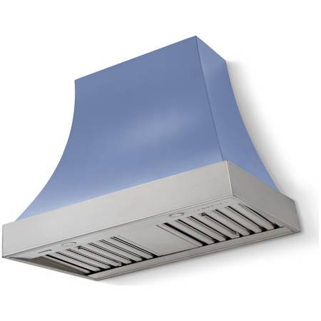 AGA Cascade Series 600 CFM 36 Inch Wide Wall Mounted Range Hood with 3 Speeds Carnaby Blue