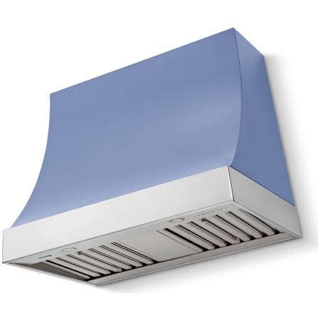 AGA Marquee Series 600 CFM 36 Inch Wide Wall Mounted Range Hood with 3 Speeds and Dishwasher Safe Filters Carnaby Blue