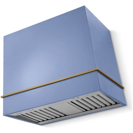 AGA Loge Series 600 CFM 36 Inch Wide Wall Mounted Range Hood with 3 Speeds Carnaby Blue