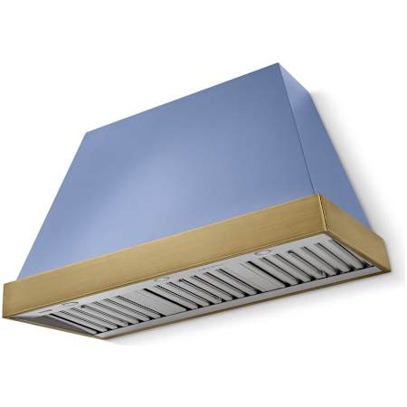 AGA Euclid Series 1,200 CFM 48 Inch Wide Wall Mounted Range Hood with 3 Speeds Carnaby Blue