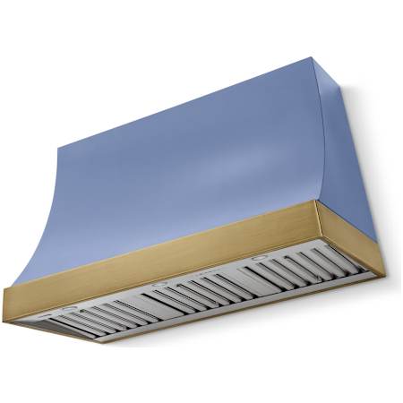 AGA Marquee Series 1,200 CFM 48 Inch Wide Wall Mounted Range Hood with 3 Speeds Carnaby Blue