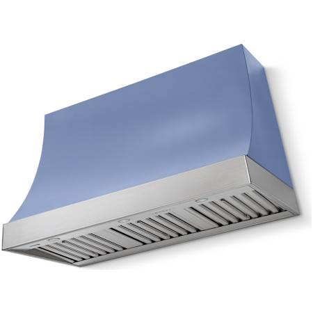 AGA Marquee Series 1,200 CFM 48 Inch Wide Wall Mounted Range Hood with Dishwasher Safe Filters Carnaby Blue