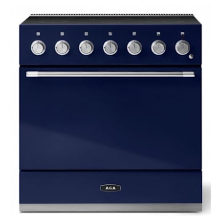 AGA Mercury Series 36 Inch Wide 4.9 Cu. Ft. Slide In Induction Range with True European Convection Blueberry