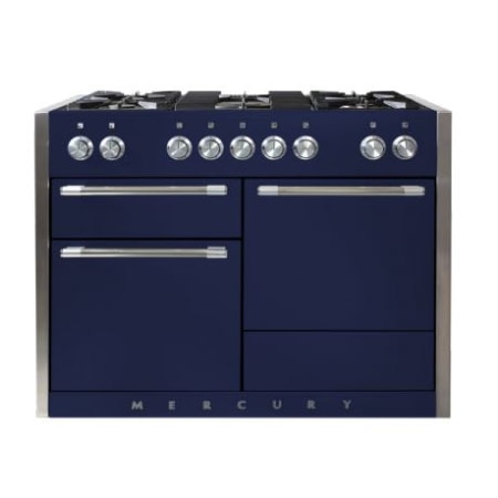 AGA Mercury Series 48 Inch Wide 6 Cu. Ft. Slide In Dual Fuel Range with Glide Out Broiler System™ Blueberry