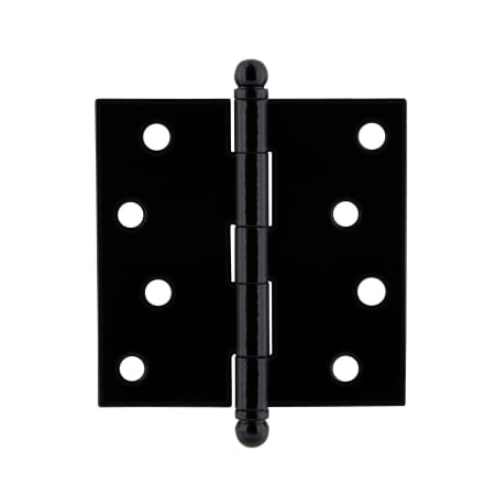 Ageless Iron Rustic Iron 4" Residential Ball Tip Door Hinge with Square Corners with Staggered Screw Pattern Black Iron