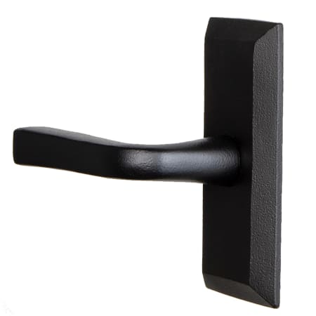 Ageless Iron Vale  - Rustic Cast Iron Non-Turning One Sided Single Dummy Door Lever with Lance Lever Black Iron