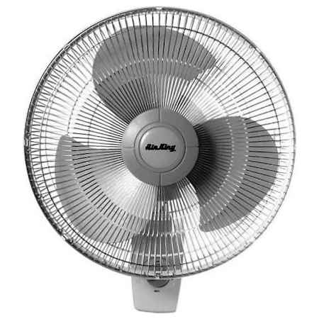 Air King 12 Inch Wide 620-930 CFM 3-Speed Oscillating Wall Mounted Fan N/A