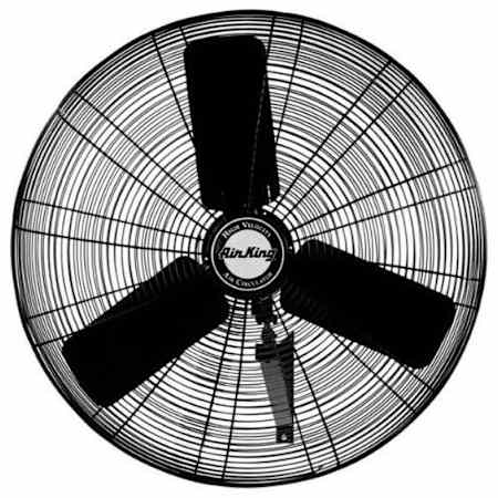 Air King 24 Inch Wide 4270-5770 CFM 3-Speed Oscillating Wall Mounted Fan N/A