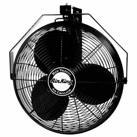 Air King 18 Inch Wide 2660-3190 CFM 3-Speed Wall Mounted Fan N/A