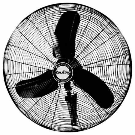 Air King 24 Inch Wide 2280-5030 CFM 3-Speed Oscillating Wall Mounted Fan N/A