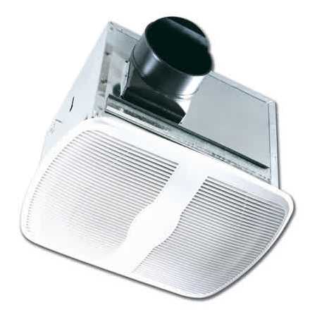 Air King Humidity Sensing 80 CFM 1 Sone Ceiling Mounted Energy Star Certified Bath Fan White