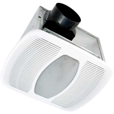 Air King 83 - 100 CFM 2 Sone Ceiling Mounted Energy Star Certified Bath Fan with LED Light White