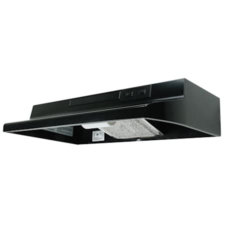 Air King 180 CFM 24 Inch Wide 2-Speed Under Cabinet Range Hood Black