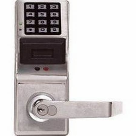 Alarm Lock Trilogy 2000 User Grade 1 Electronic Proximity and Digital Keypad Lever Set With Regal Lever- Less Schlage Core Satin Chrome