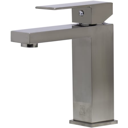 ALFI brand Square Single Lever Bathroom Faucet Brushed Nickel