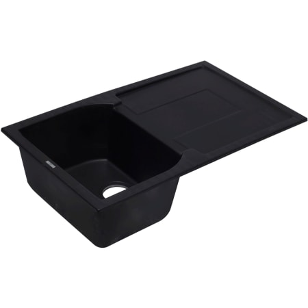 ALFI brand Alfi Trade 33-7/8" Drop In Single Basin Granite Composite Kitchen Sink with Drainboard Black