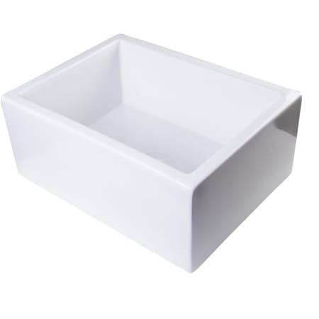 ALFI brand 24" Single Basin Thick Wall Farmhouse Fireclay Kitchen Sink White