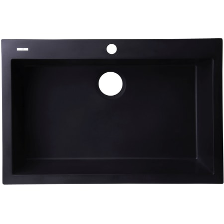 ALFI brand Alfi Trade 29-7/8" Drop In Single Basin Granite Composite Kitchen Sink Black