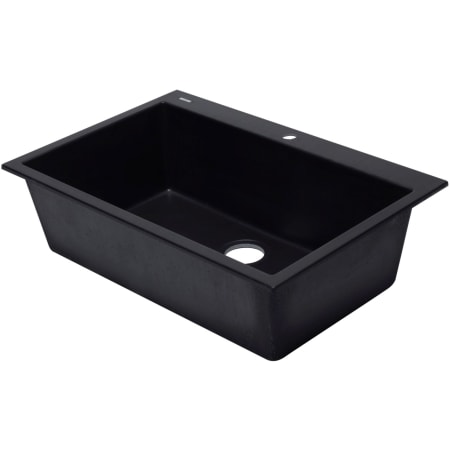 ALFI brand Alfi Trade 33" Drop In Single Basin Granite Composite Kitchen Sink Black