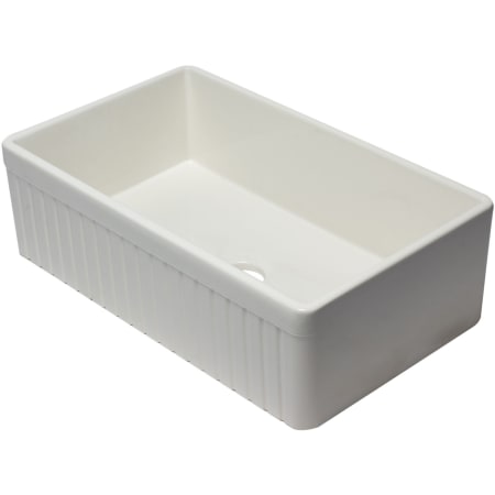 ALFI brand 33" Single Basin Fireclay Kitchen Sink for Farmhouse Installations Biscuit