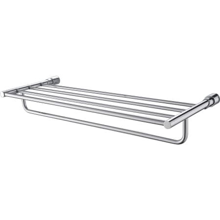 ALFI brand 24" Towel Rack with Integrated Towel Bar Polished Chrome