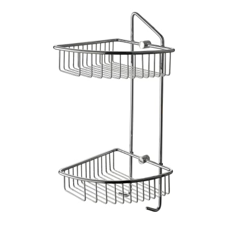 ALFI brand Wall Mounted Double Tier Corner Shower Basket Polished Chrome