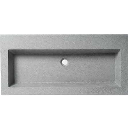 ALFI brand 39-1/4" Rectangular Concrete Semi-Recessed Bathroom Sink Concrete
