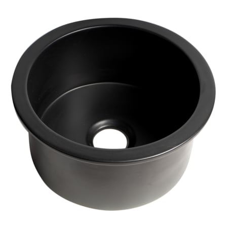 ALFI brand 18-1/2" Undermount Single Basin Fireclay Kitchen Sink Black Matte