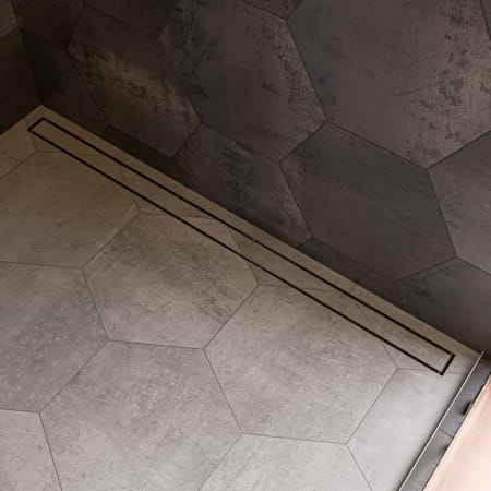 ALFI brand 59" Stainless Steel Linear Shower Drain - Less Cover Brushed Stainless Steel