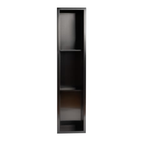 ALFI brand 8" Stainless Steel Recessed Shower Shelf Brushed Black