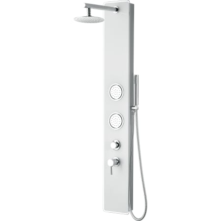 ALFI brand Alfi Trade Pressure Balanced Shower Panel with Shower Head, Hand Shower, Bodysprays, and Hose White