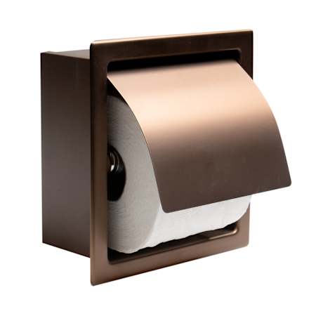 ALFI brand Recessed Toilet Paper Holder Brushed Copper