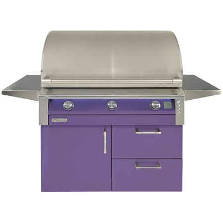 Alfresco AIPG 89,200 BTU 42 Inch Wide Liquid Propane Free Standing Grill Blue Lilac