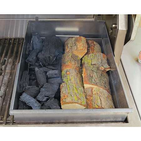 Alfresco 13 Inch Wide Solid Fuel Grill Insert Stainless Steel