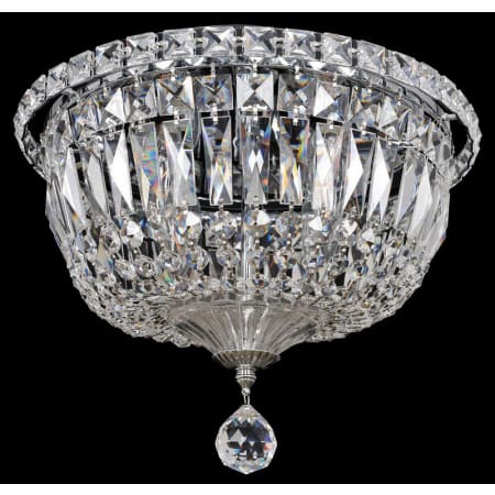 Allegri Betti 4 Light 12" Wide Flush Mount Bowl Ceiling Fixture Chrome / Clear Firenze