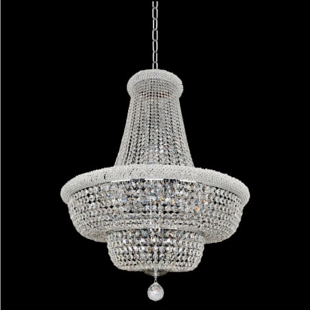 Allegri Napoli 21 Light 34" Wide Empire Chandelier with Crystal Accents Polished Chrome