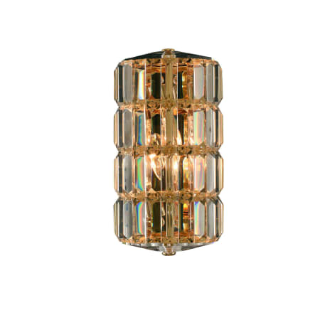 Allegri Julien 12" Tall ADA Wall Sconce with Firenze Crystal 18K Gold