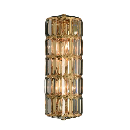 Allegri Julien 17" Tall ADA Wall Sconce with Firenze Crystal 18K Gold