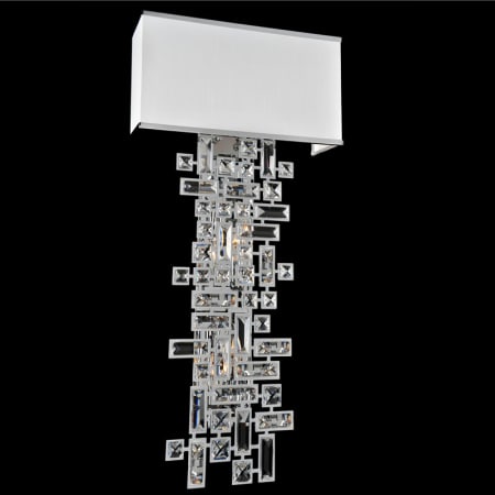 Allegri Vermeer 6 Light 30" Tall Wall Sconce Chrome / Clear Firenze