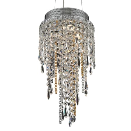 Allegri Tenuta 10" Wide Waterfall Chandelier with Firenze Crystal Chrome