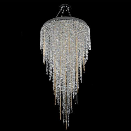 Allegri Tenuta 16 Light 32" Wide Crystal Chandelier Chrome / Clear Firenze