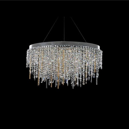 Allegri Tenuta 10 Light 36" Wide Crystal Chandelier Chrome / Clear Firenze