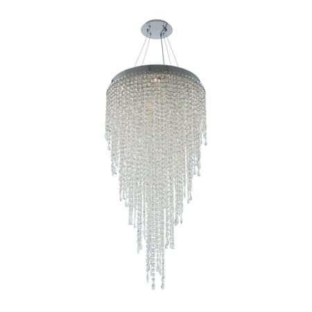 Allegri Tenuta 10 Light 24" Wide Crystal Chandelier Polished Chrome
